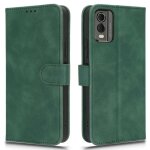 Housse pour nokia c32 - etui coque pochette portefeuille + verre trempe - vert