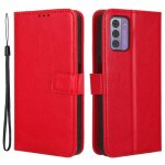 Housse pour nokia g22 / g42 5g - etui coque pochette portefeuille + film ecran - rouge