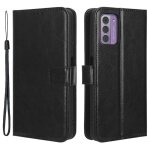 Housse pour nokia g22 / g42 5g - etui coque pochette portefeuille + verre trempe - noir
