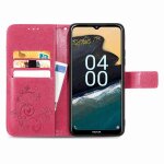 Housse pour nokia g400 courroie courte trfle a quatre feuilles entreprise exquise flip couverture etui ...