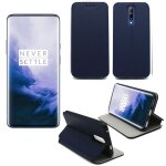 Housse one plus 7 pro bleue - etui bleu coque oneplus 7 pro protection antichoc � rabat smartphone 2019 ...