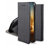 Housse pour samsung galaxy a06 - etui coque pochette portefeuille + verre trempe - noir magnet