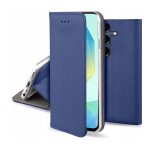 Housse pour samsung galaxy a17 5g - etui coque pochette portefeuille + film ecran - bleu magnet