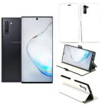 Housse samsung galaxy note 10 blanche - etui coque samsung galaxy note 10 protection antichoc a rabat ...