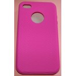 Housse silicone pour iphone 4 - rose