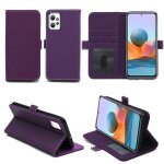 Housse violette pour xiaomi redmi note 12 pro 5g etui violet de protection portefeuille a rabat avec ...