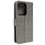 Housse pour xiaomi 13 pro portefeuille rangement carte support vid�o gris