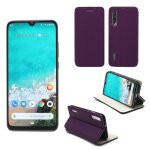 Housse xiaomi mi a3 (mia3) violette - etui violet coque xiaomi mi a3 (mia3) protection antichoc a rabat ...