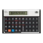 Hp 12c platinum - calculatrice financi�re - pile - argent, carbonite