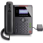 Hp poly edge b10 - t�l�phone voip avec id d'appelant / appel en instance - � 5 voies capacit� d'appel ...