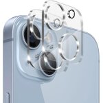 Hqselection ® lot de 2 protection objectif camra arrire en verre tremp pour iphone 14 plus, film ...