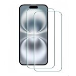 Hqselection� lot de 2 verre tremp� pour iphone 16 plus (6, 7 pouces). film de protection d'�cran transparent ...