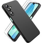 Hqselection� coque silicone noir pour samsung galaxy a16 4g / 5g + 2 verre tremp� film protection d'�cran ...