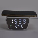 Ht2163, reveil chargeur induction 10w, pour android'et iphone, fonctionnalités pratiques: alarme, calendrier, ... Ht2163, reveil chargeur induction 10w, pour android'et iphone, fonctionnalités pratiques: alarme, calendrier, ...