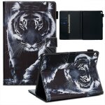 Huawei mediapad m3 lite 10. 1 coque, saturcase beau motif pu cuir pu cuir magntique flip portefeuille ...