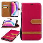 Huawei p20 lite coque, saturcase premium jeans style denim et pu cuir magn�tique flip portefeuille support ...