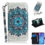 Huawei p30 pro coque, saturcase beau 3d motif pu cuir magn�tique flip portefeuille support porte - carte ...