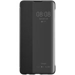 Huawei smart view - etui � rabat pour t�l�phone portable - cuir artificiel - noir - pour huawei p30