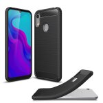Huawei y6 2019 4g - coque protection arrire noire carbone smartphone ultimkaz pour huawei y6 2019 smartphone ...