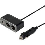 Hudb - chargeur allume cigare - multiprise allume cigare - avec double port usb et 2 ports 12v + 2 ports ...