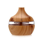 Humidificateur d'air diffuseur d'huile essentielle d'arome domestique brumisateur de grain de bois � ...