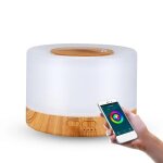 Humidificateur d'air intelligent avec lumire led, diffuseur d'huiles essentielles d'arme, brumisateur ...