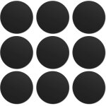 Iawan - 9 pices plaque metallique telephone (9 rondes) avec adhsif pour support tlphone voiture magntique ...