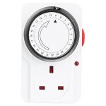 Intelligent 24 heures chronomtrage mcanique interrupteur d'alimentation minuterie prise de courant ...