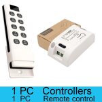 Interrupteur de lumire sans fil, 433 mhz, tlcommande on / off, relais ac ventilateur led v, 10a, pour ...