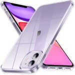 Compatible avec iphone 11 coque transparent, [jamais jaune] [cristal transparent] coque carree pour iphone ...