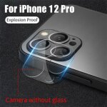 Pour iphone 12 pro 6. 1in objectif de cam�ra en verre tremp� protecteur de film