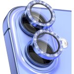 Pour iphone 16 & iphone 16 plus protection objectif cam�ra arri�rebling, [d�coration paillet�e] verre ...