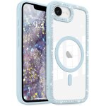 Pour iphone 16e coque brillante transparente housse cellulaire brillant diamant strass pour femme fille ...