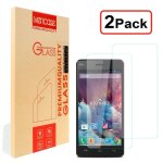 Ivencase 2x 2pcs pour wiko rainbow lite verre tremp� film de protection d'�cran prot�ge vitre [ultra ...