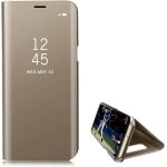 [pas pour j6 + / plus] miroir coque pour samsung galaxy j6 2018 / j600, housse coque etui flip case miroir ...