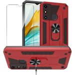 Jakn - coque compatible avec zte blade a53 (6. 52 ), 1 rouge housse et 1 pices verre tremp ecran film ...