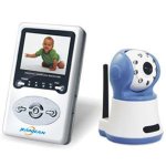 Jeanjean babyphone vido 2. 4 pouces tft ecran wifi 2. 4ghz led avec vision de nuit sans fil baby monitor ...