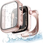 Jfkjg - coque etanche pour apple watch se 44mm 40mm series 6 / 5 / 4 protection ecran verre tremp case ...