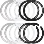 Jgd - lot de 12 anneaux magn�tiques de chargement sans fil en m�tal avec autocollant, kit de conversion ...
