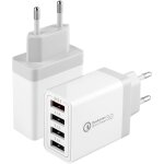 Jgd - 2 pack 33w chargeur usb prise usb a adaptateur, 4 ports multiprise chargeur universel qc3. 0 chargeur ...