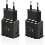 Jgd - 2 pack chargeurs usb compatibles avec samsung galaxy s21 s20 s10 s9 s8 s7 s6 edge / plus / active ...