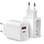 Jgd - [2 pi�ces] chargeurs usb - c, 20w bloc d'alimentation 2 ports compatible avec 11 / 12 / 13 / se ...