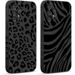 Jgd - 2 pi�ces coque pour samsung galaxy a13 4g 6, 6 , etui avec motif animaux l�opard z�bre et peint ...