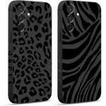 Jgd - 2 pi�ces coque pour samsung galaxy a26 5g 6, 64 , etui avec motif animaux l�opard z�bre et peint ...