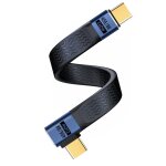 Jgd - 240w usb4. 0 c m�le vers usb c angle m�le 90 degr�s pd charge rapide c�ble court, 40gbps c�ble ...