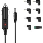 Jgd - 24w chargeur de voiture universel dc 12v 2a cordon d'alimentation c�ble 5. 5x2. 1mm � l'allume ...