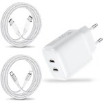 Jgd - 25w chargeur rapide pour apple ipad pro 12. 9 11 10. 2 9. 7, ipad air 2 3 4 5, ipad 2020 2021 2022 ...