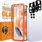 Jgd - 3 pi�ces verre tremp� pour xiaomi redmi note 12 pro 4g (not pour 5g) et 3 pi�ces cam�ra arri�re ...