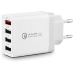Jgd - 33w 4 - ports usb chargeur avec smart qc 3. 0 chargeur rapide multi charge plug alimentation pour ...