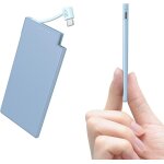 Jgd - 5000mah batterie externe avec c�ble type - c int�gr�, ultra mince et super l�ger petite power bank ...